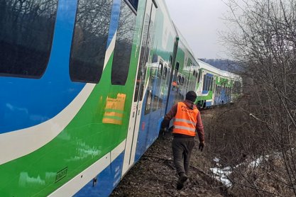 Szynobus z uchodźcami z Ukrainy wypadł z torów