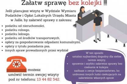 Urząd Miasta w Jaśle: załatw sprawę bez kolejki