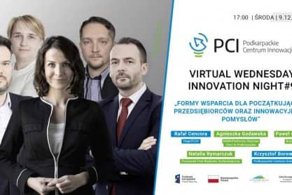 Virtual Wednesday Innovation Night już w tę środę. Formy wsparcia dla przedsiębiorców oraz innowacyjnych pomysłów