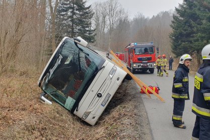 Wypadek autokaru w Makowej