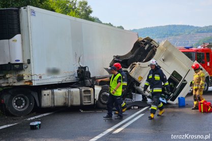 Wypadek ciężarówki w Nowej Wsi