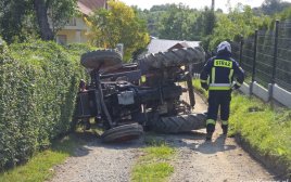 Wypadek traktorzysty w Faliszówce
