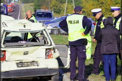 Zderzenie ciężarówki z osobówką 
