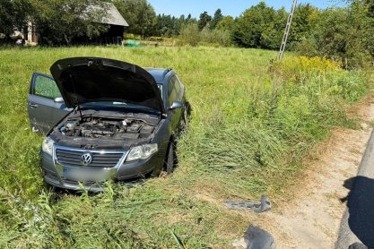 Zderzenie dwóch samochodów w Bieździedzy