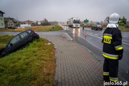 Zderzenie na DK28 w Jaśle, dwie osoby w szpitalu