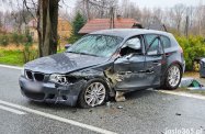 Zderzenie trzech samochodów w Zarzeczu