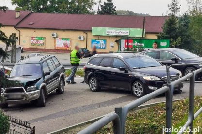 Zderzenie w Szebniach forda i toyoty