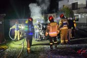 Pożar samochodu osobowego w Sieklówce