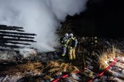 Pożar pustostanu w Brzyskach