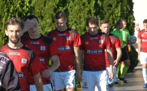 Piłka nożna. IV liga podkarpacka. Mecz Czarni 1910 Jasło - Legion Pilzno 1-1