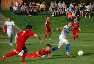 Piłka nożna. V liga krośnieńska. Mecz Tempo Nienaszów - Kotwica Korczyna 4-1