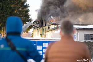 Pożar w jednym z zakładów w Jaśle