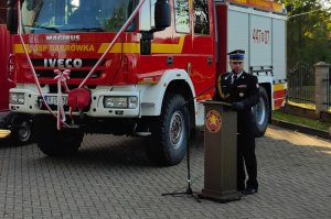 Przekazanie samochodu pożarniczego dla OSP Dąbrówka