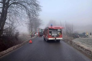 Zderzenie trzech samochodów w Czeluśnicy